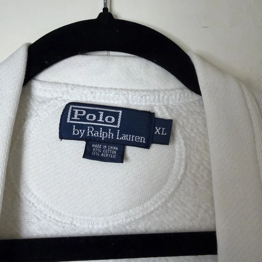 Cream‎ Polo Ralph Lauren Cardigan Sweater Tennis